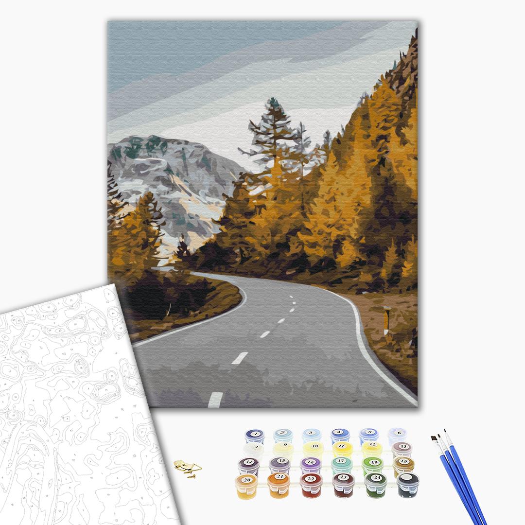 Painting by numbers Landscape road (BS52373)