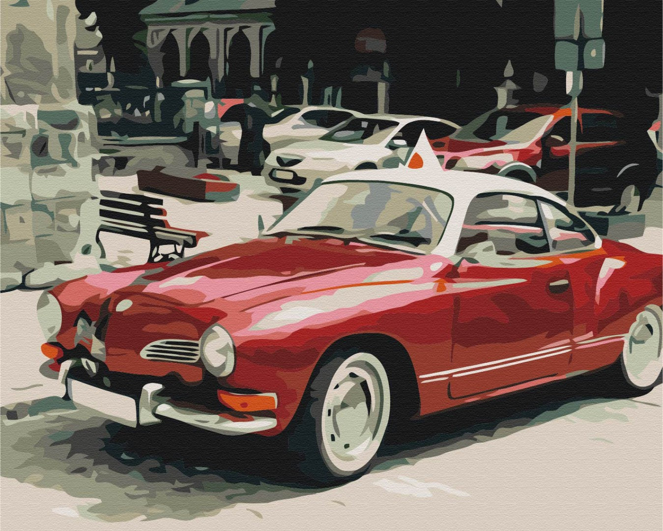 Painting by numbers Retro on city roads (BS52382)