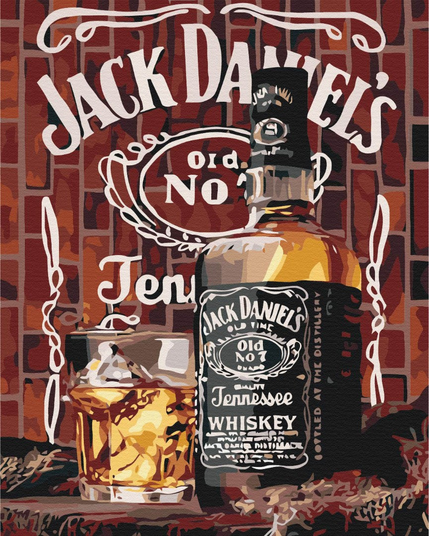 Painting by numbers American whiskey (BS52387)