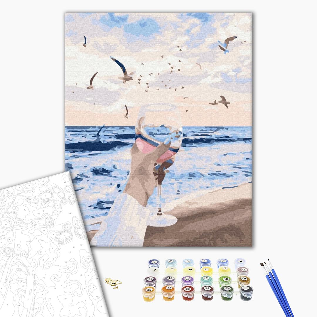 Painting by numbers The sea in a glass (BS52416)