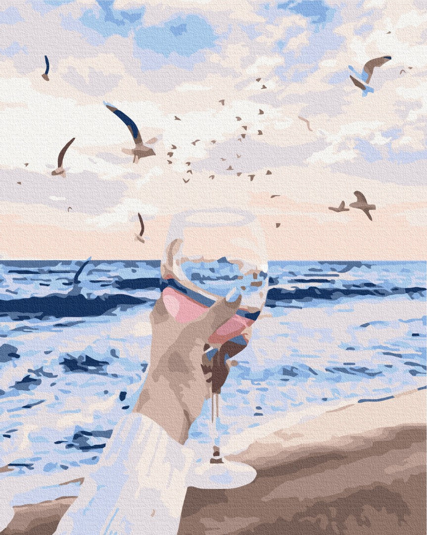 Painting by numbers The sea in a glass (BS52416)