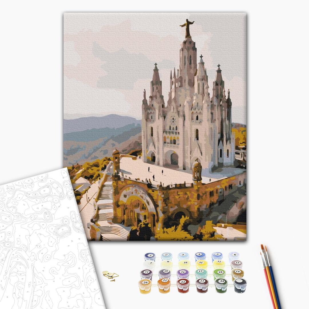Painting by numbers Temple of the Sacred Heart. Barcelona (BS52466)