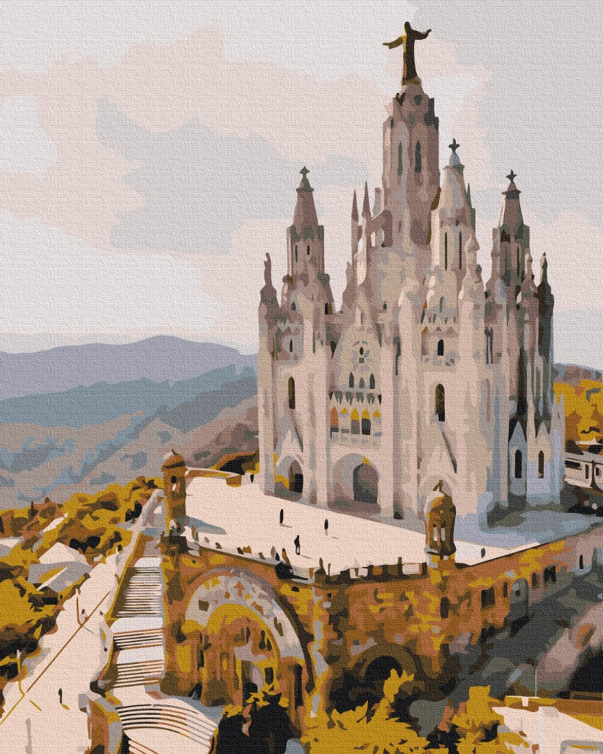 Painting by numbers Temple of the Sacred Heart. Barcelona (BS52466)