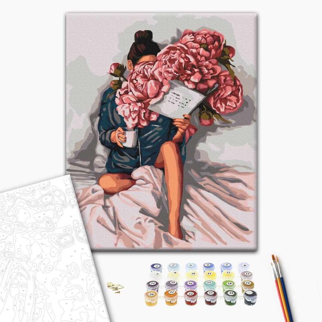 Painting by numbers History of peonies (BS52470)