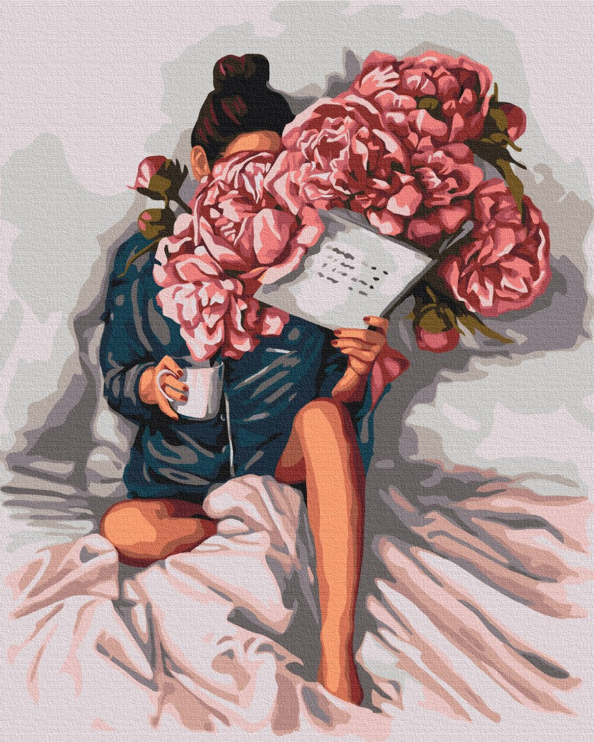 Painting by numbers History of peonies (BS52470)