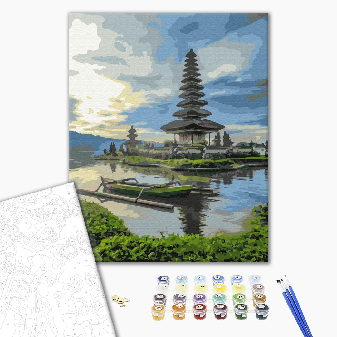 Painting by numbers Oolong Dan Temple. Bali (BS52473)