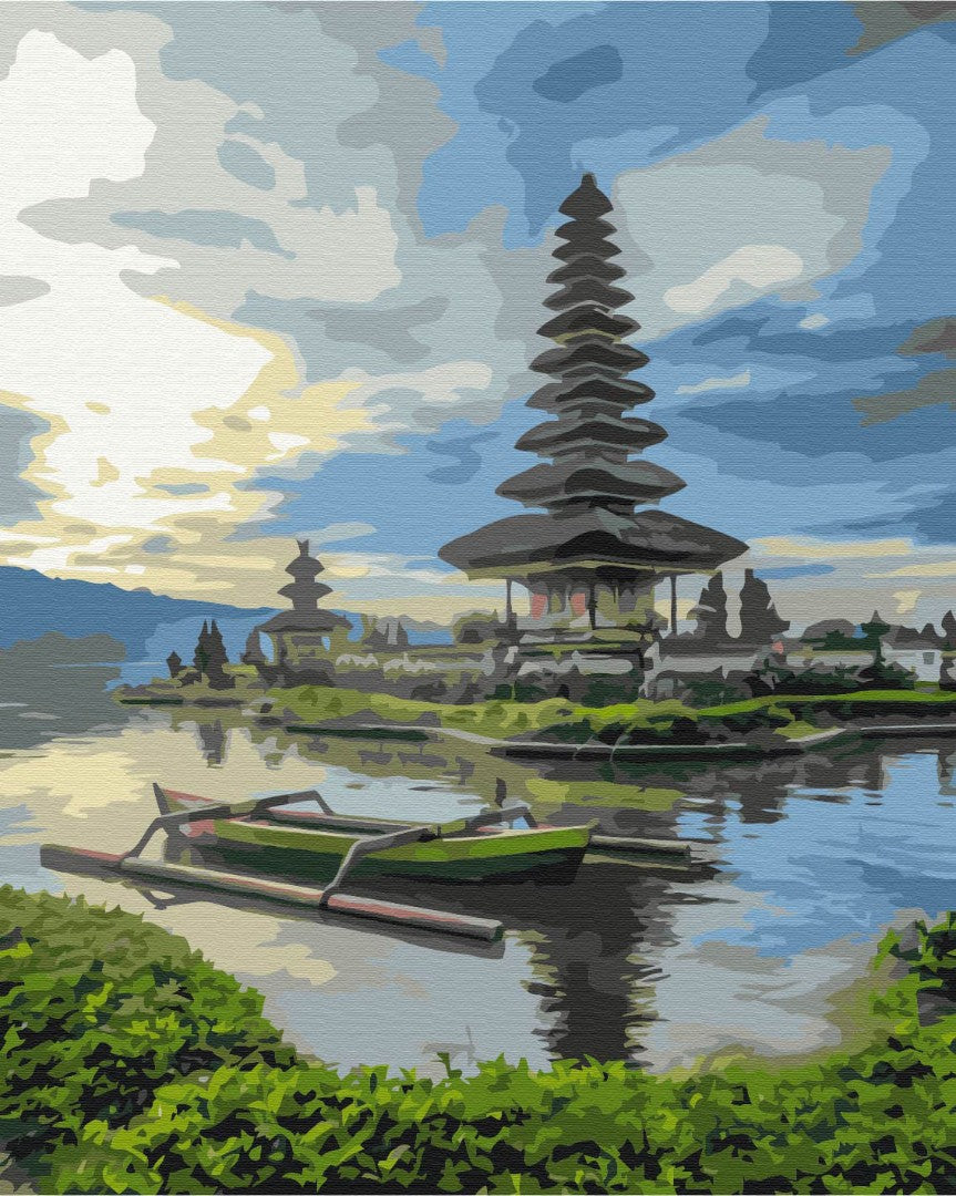 Painting by numbers Oolong Dan Temple. Bali (BS52473)