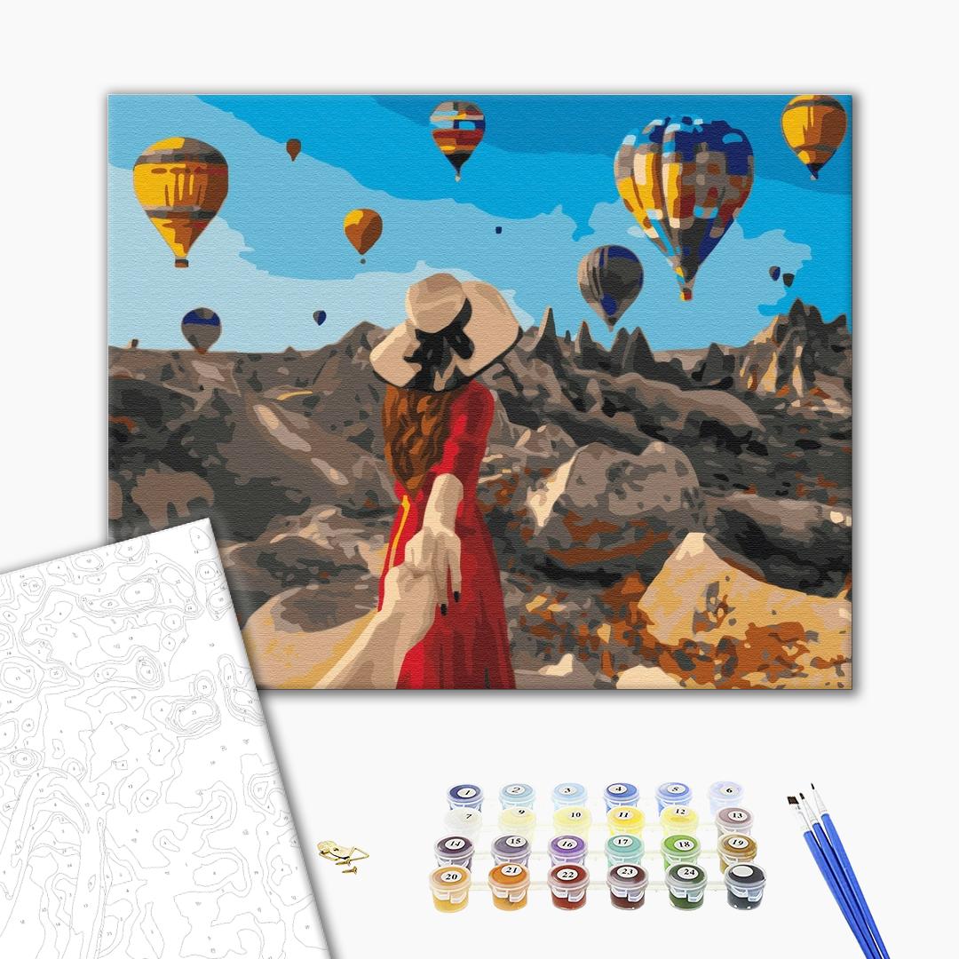 Painting by numbers Traveler in Cappadocia (BS37986)