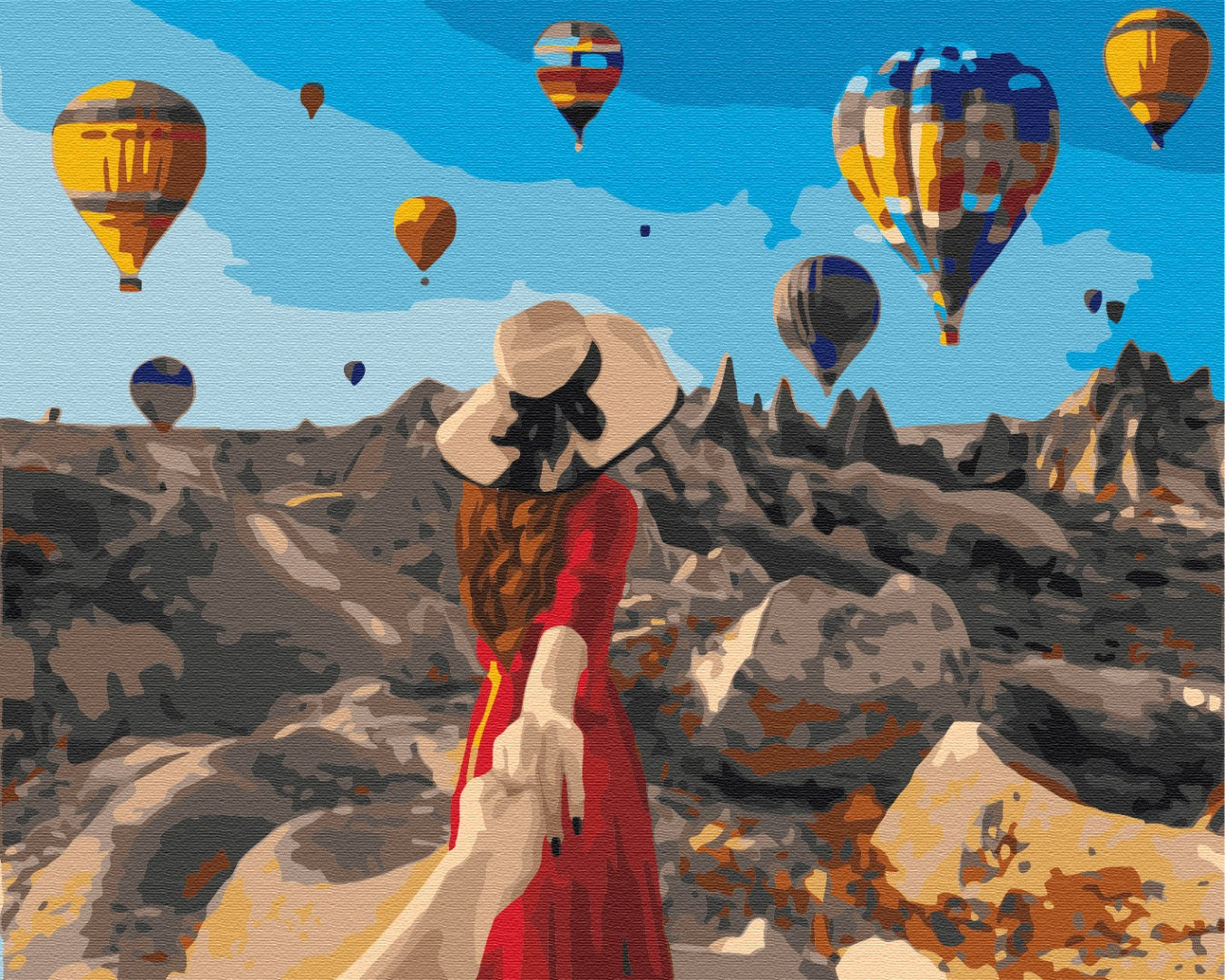Painting by numbers Traveler in Cappadocia (BS37986)