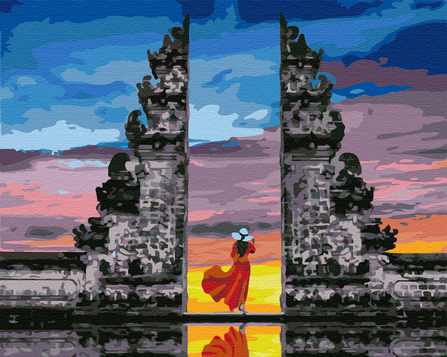 Painting by numbers Traveler in Bali (BS37987)