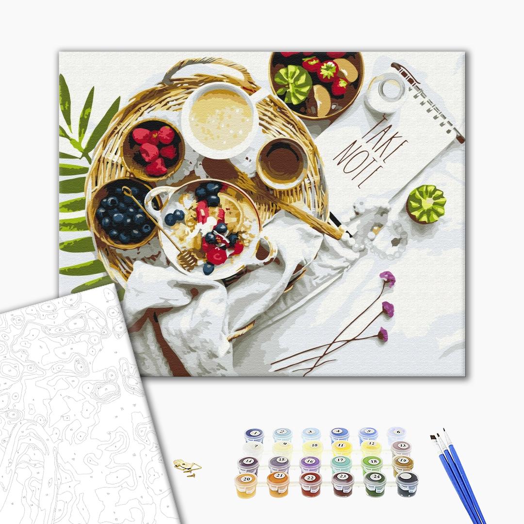 Painting by numbers Delicacies for breakfast (BS52651)