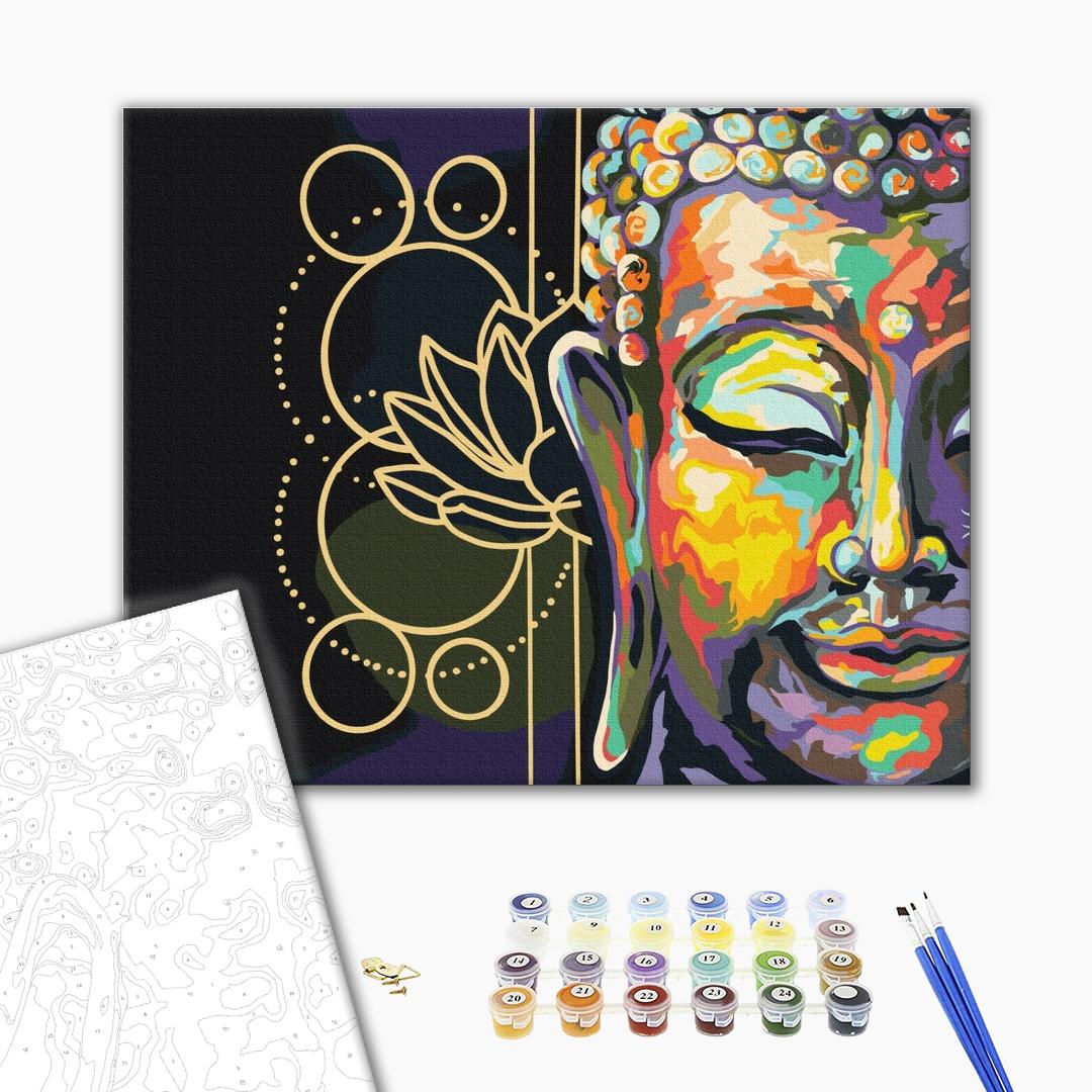 Painting by numbers Buddha symbolism (BS52648)