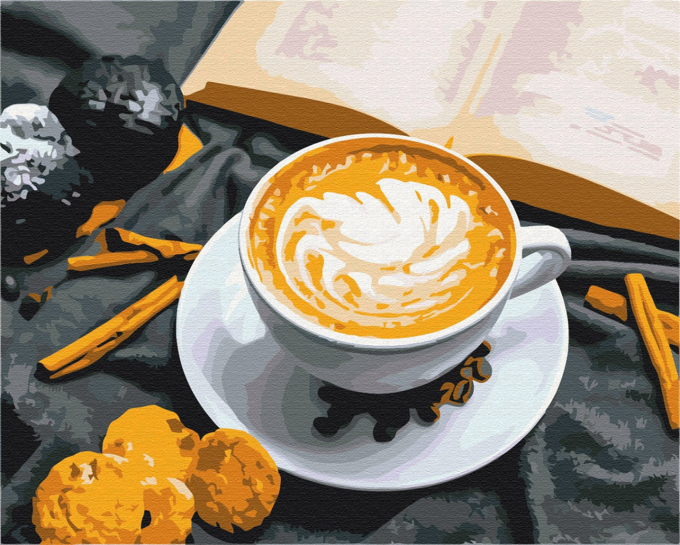 Painting by numbers Coffee with the aroma of cinnamon (BS52634)