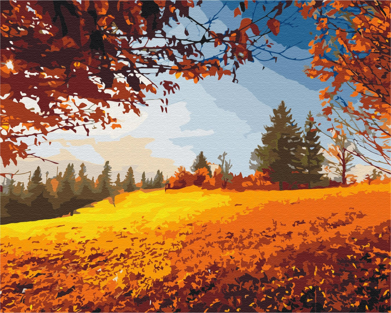 Painting by numbers Autumn forest (BS52622)