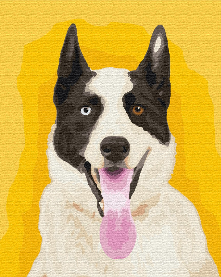 Painting by numbers Bright dog (BS51800)