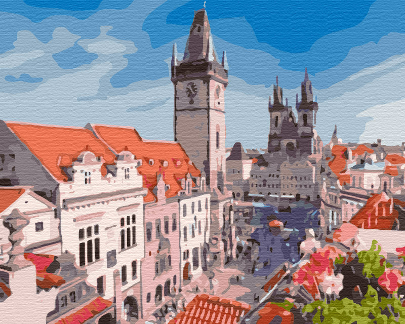 Painting by numbers View of Prague (BS51647)