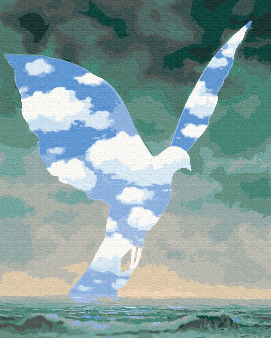 Painting by numbers "Big family" by Rene Magritte (BS52384)