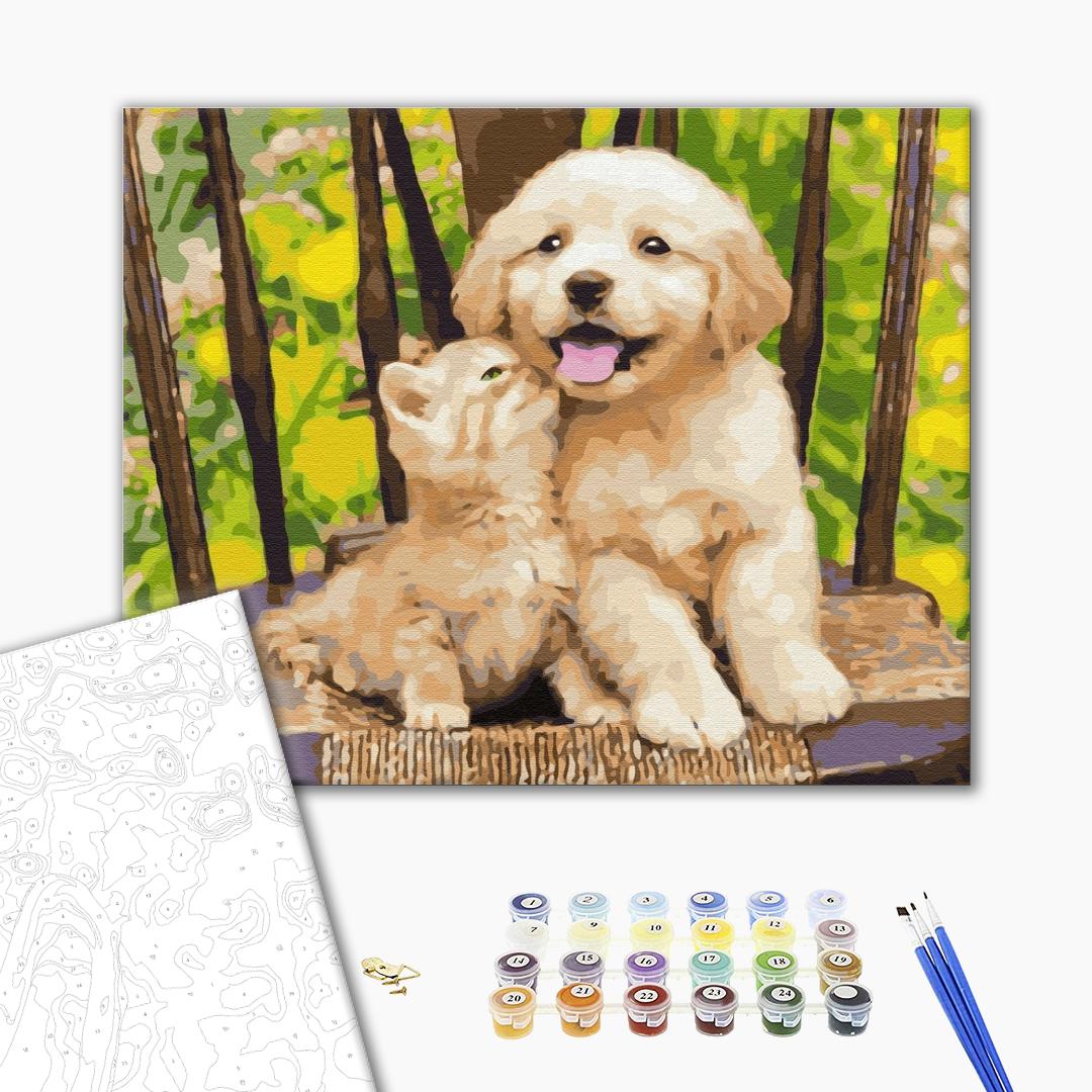 Painting by numbers Little friends (BS39280)