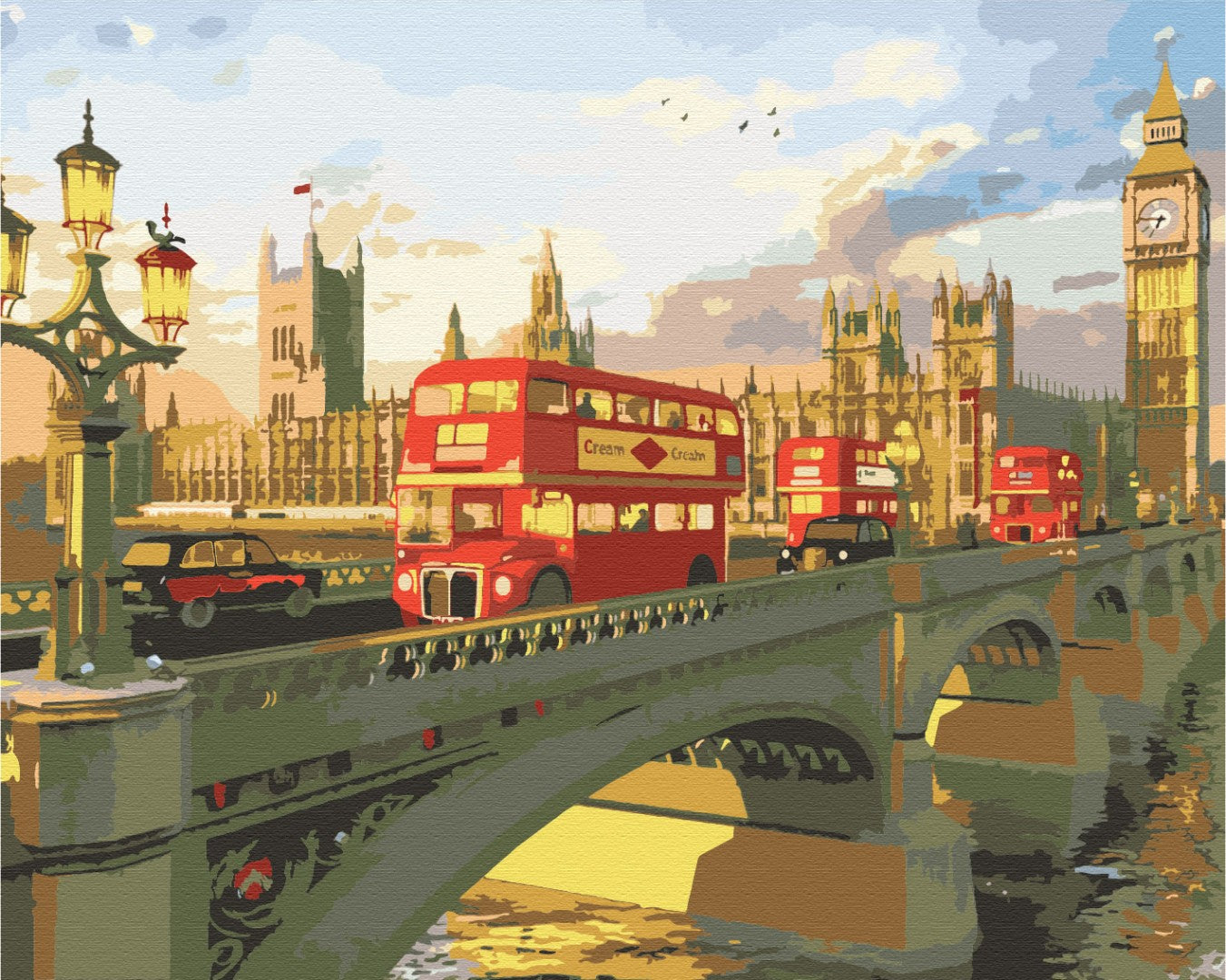 Painting by numbers Evening London (BS51547)
