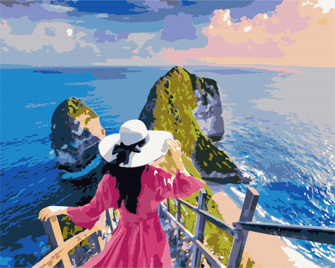 Painting by numbers Lady on the Islands (BS51548)