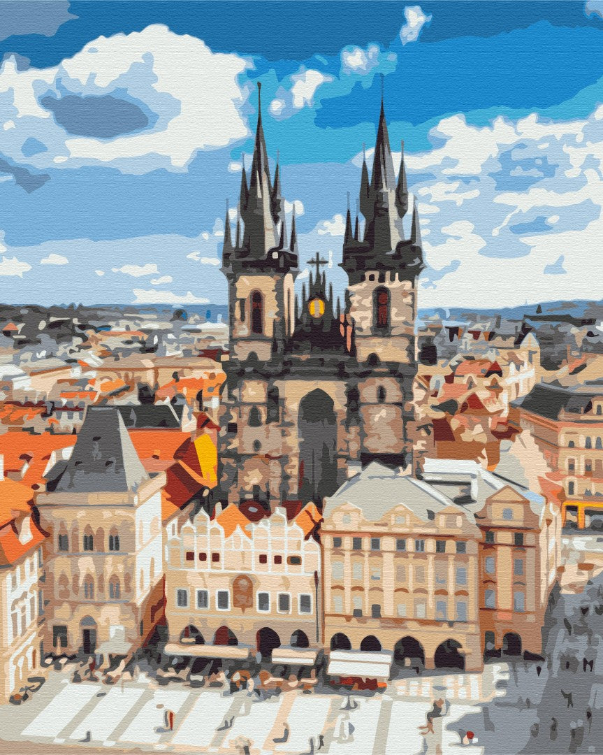 Painting by numbers Prague Town Hall (BS51600)