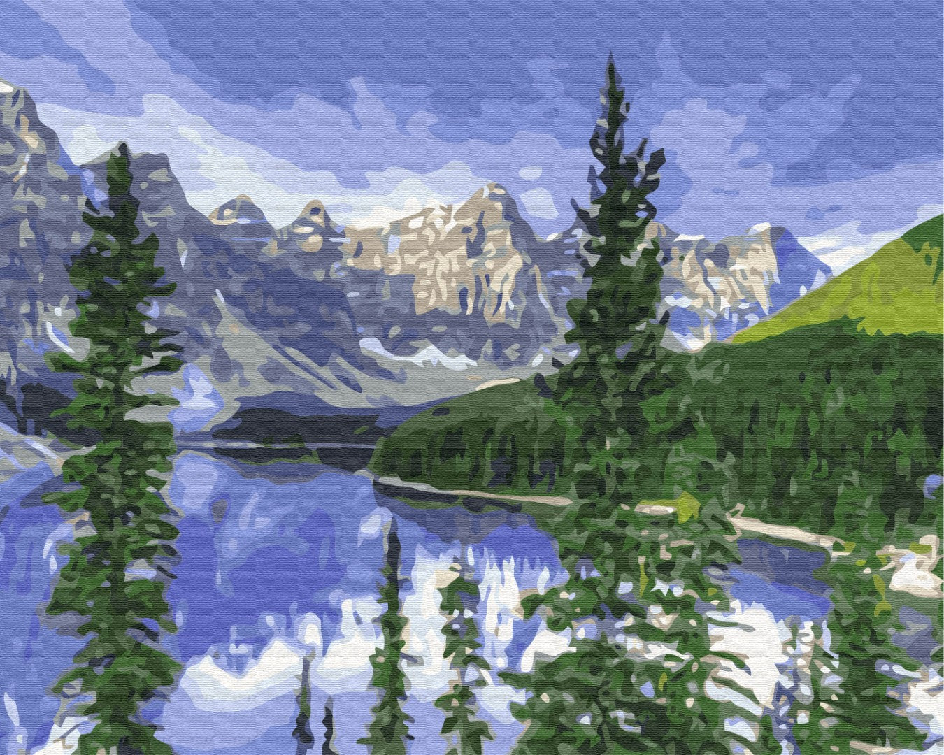Painting by numbers Landscape mountains (BS51648)