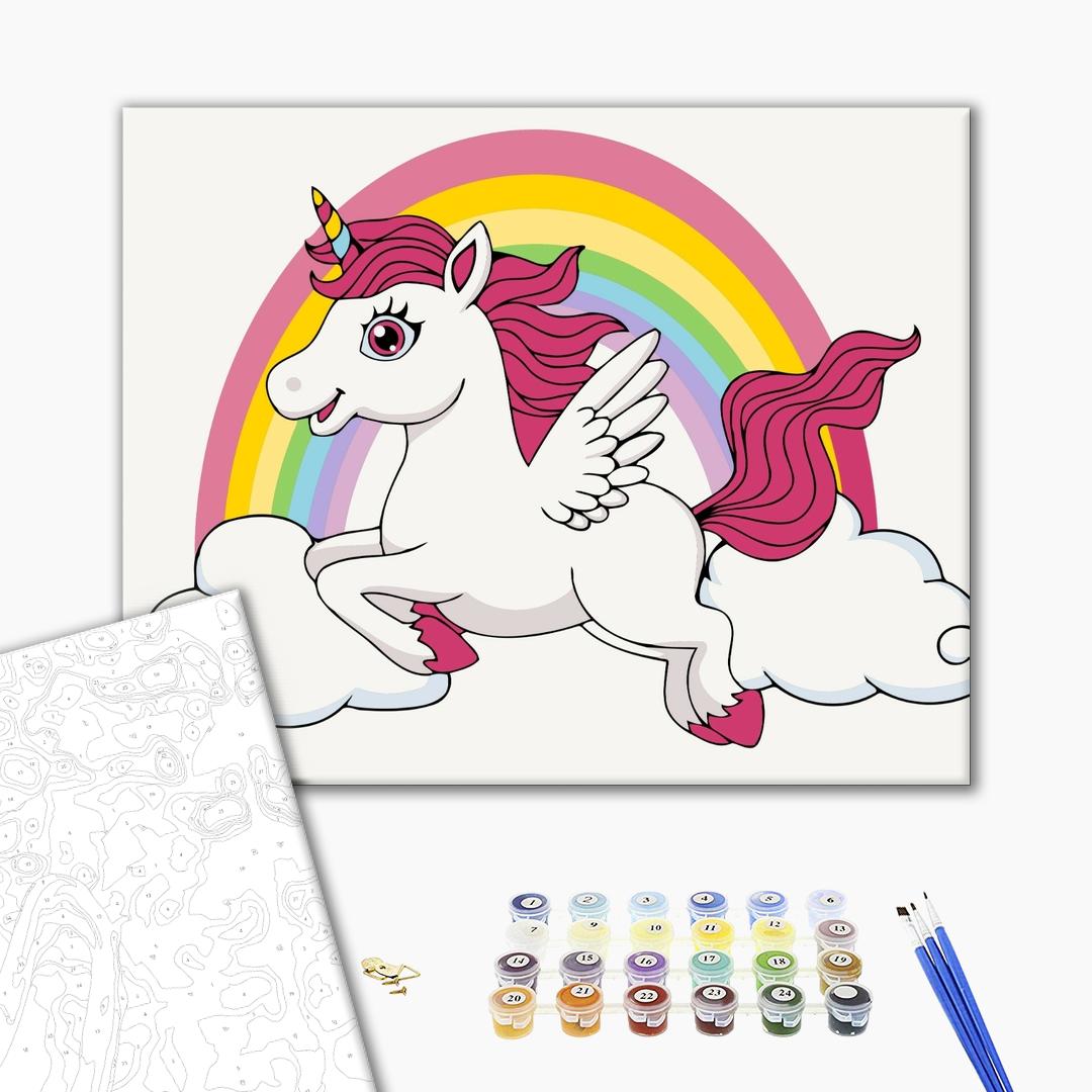 Painting by numbers Rainbow unicorn (KBS7125)