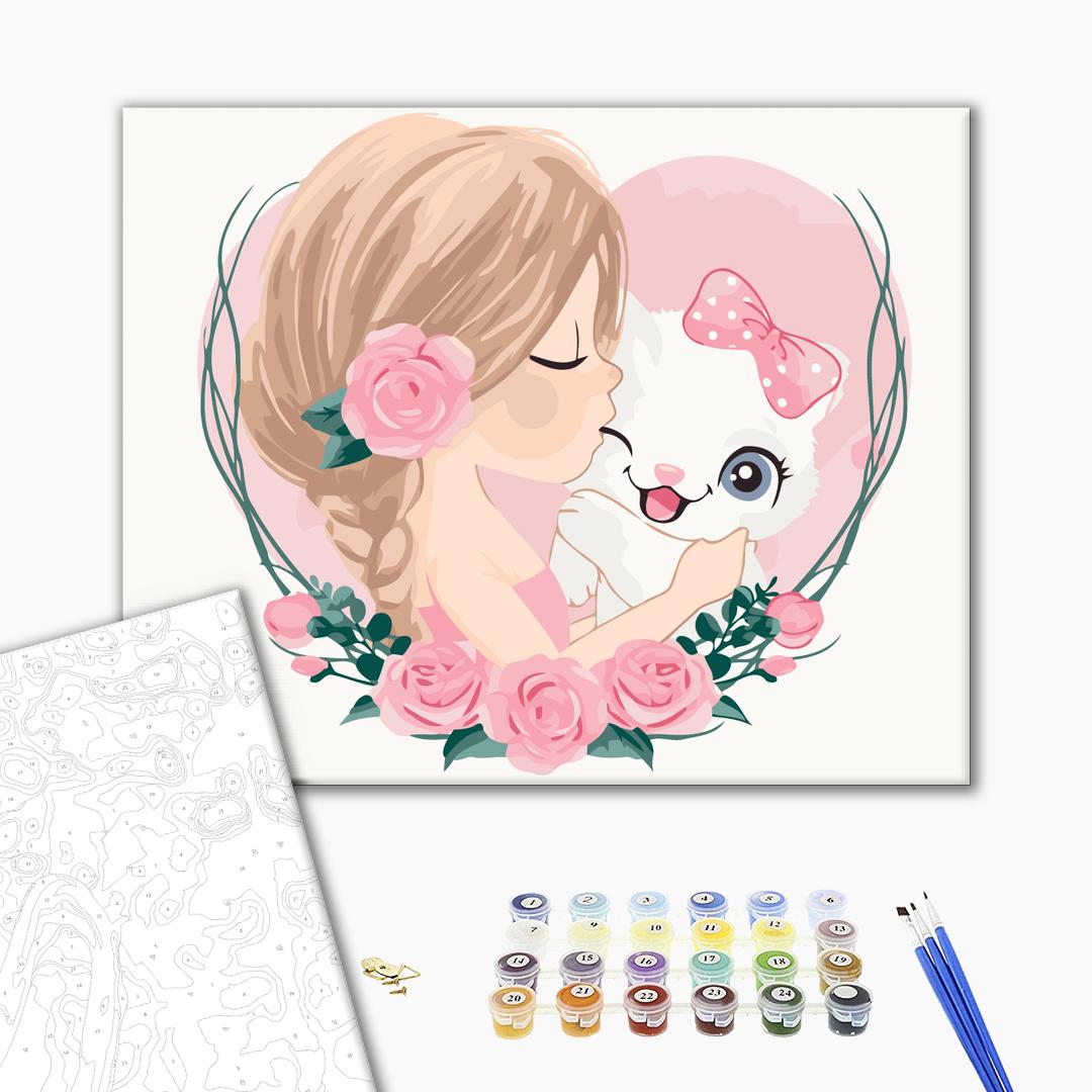 Painting by numbers Kitty love (KBS7116)