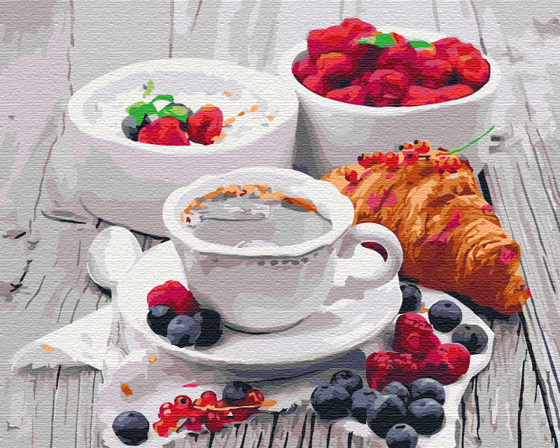 Painting by numbers Berry breakfast (BS51778)