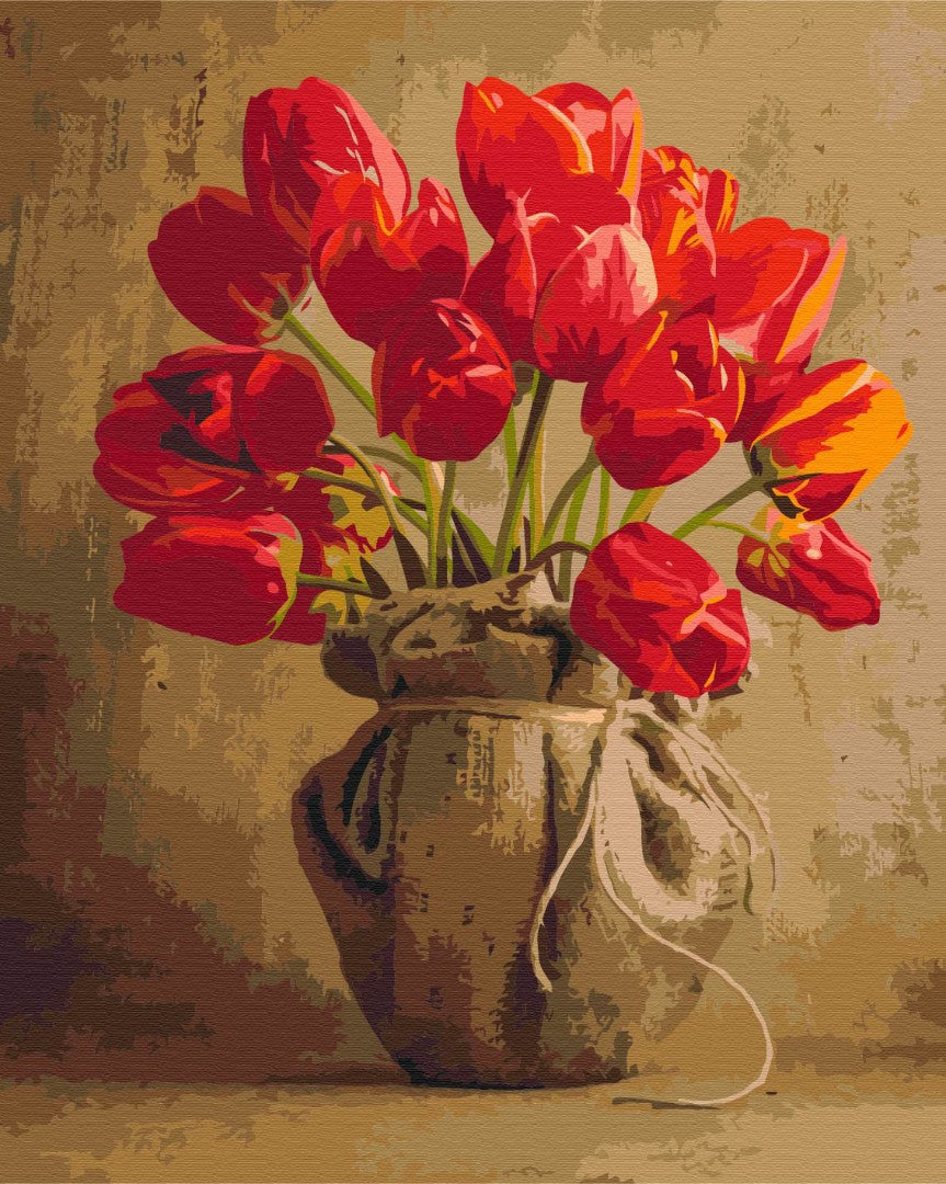 Painting by numbers Bouquet of home tulips (BS52656)