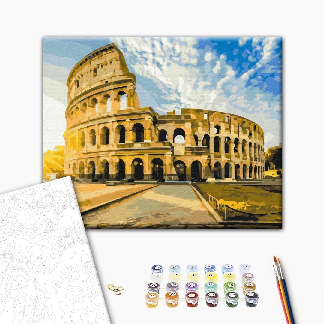 Painting by numbers Colosseum at sunrise (BS52624)