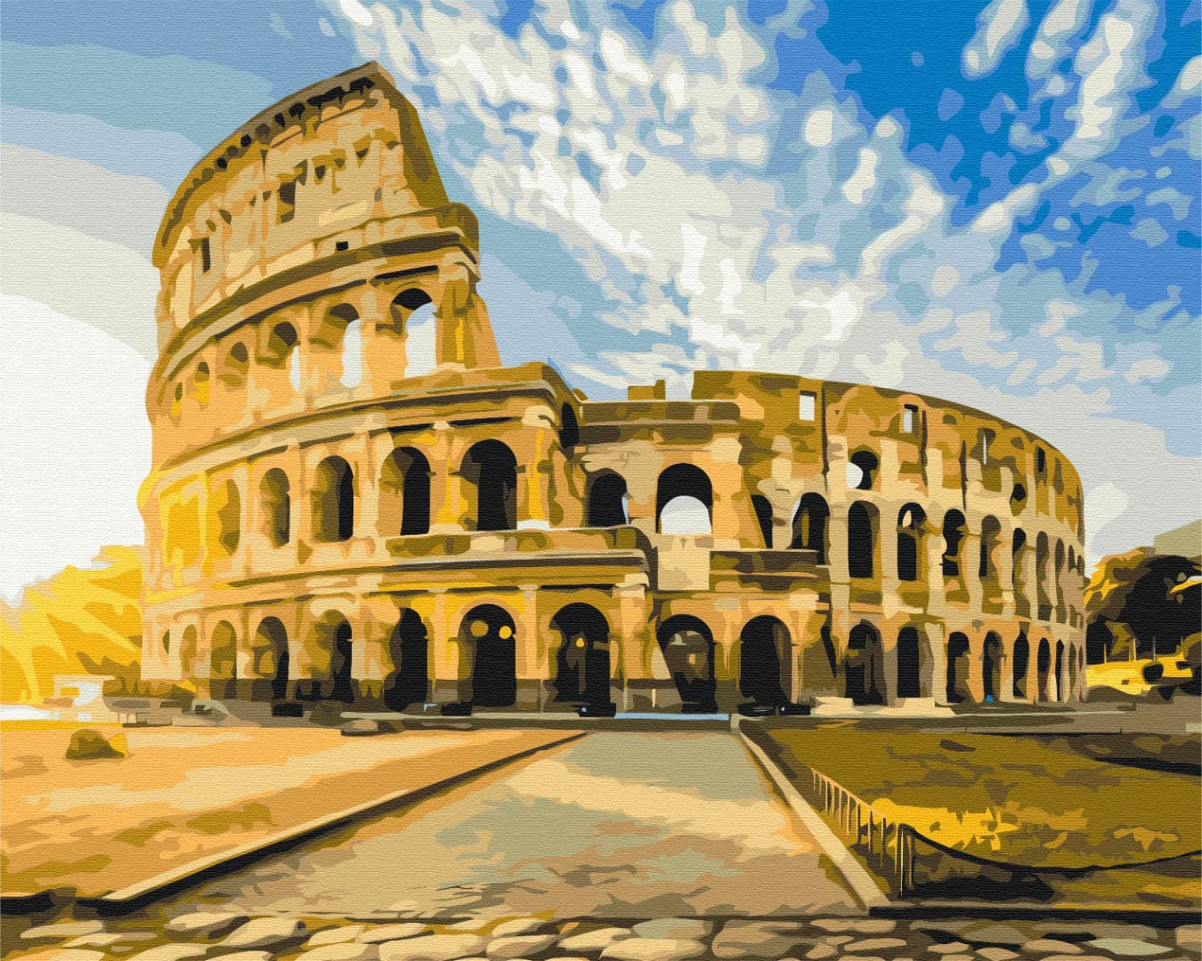 Painting by numbers Colosseum at sunrise (BS52624)