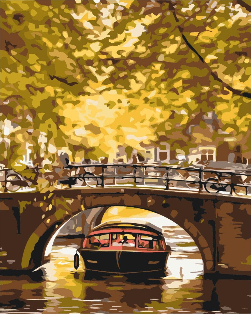Painting by numbers Boat ride through the canals (BS52615)