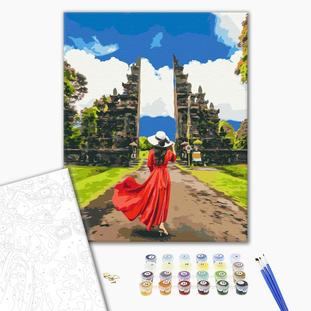 Painting by numbers Traveler at Lempuyang Temple (BS52564)