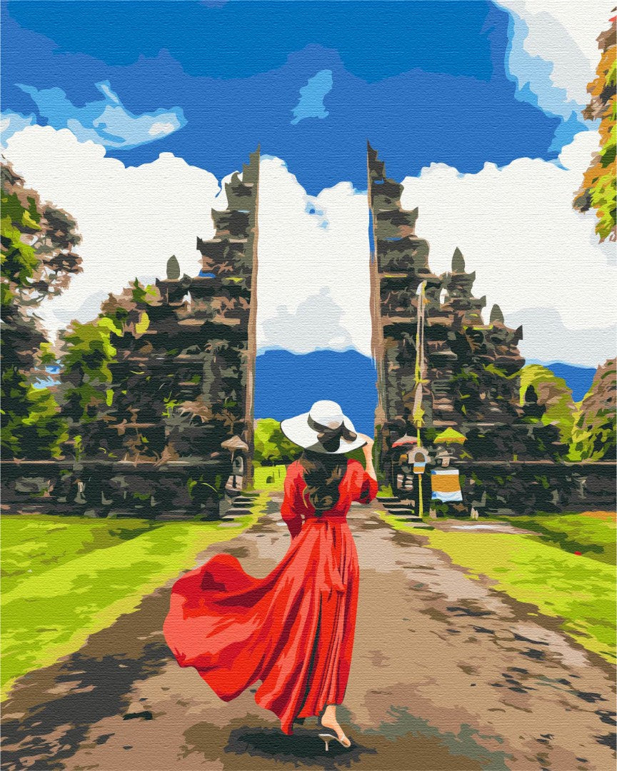 Painting by numbers Traveler at Lempuyang Temple (BS52564)