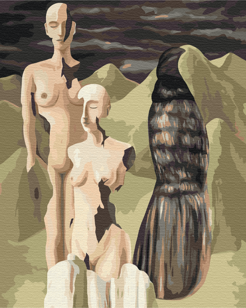 Painting by numbers Polar light.Rene Magritte (BS52380)