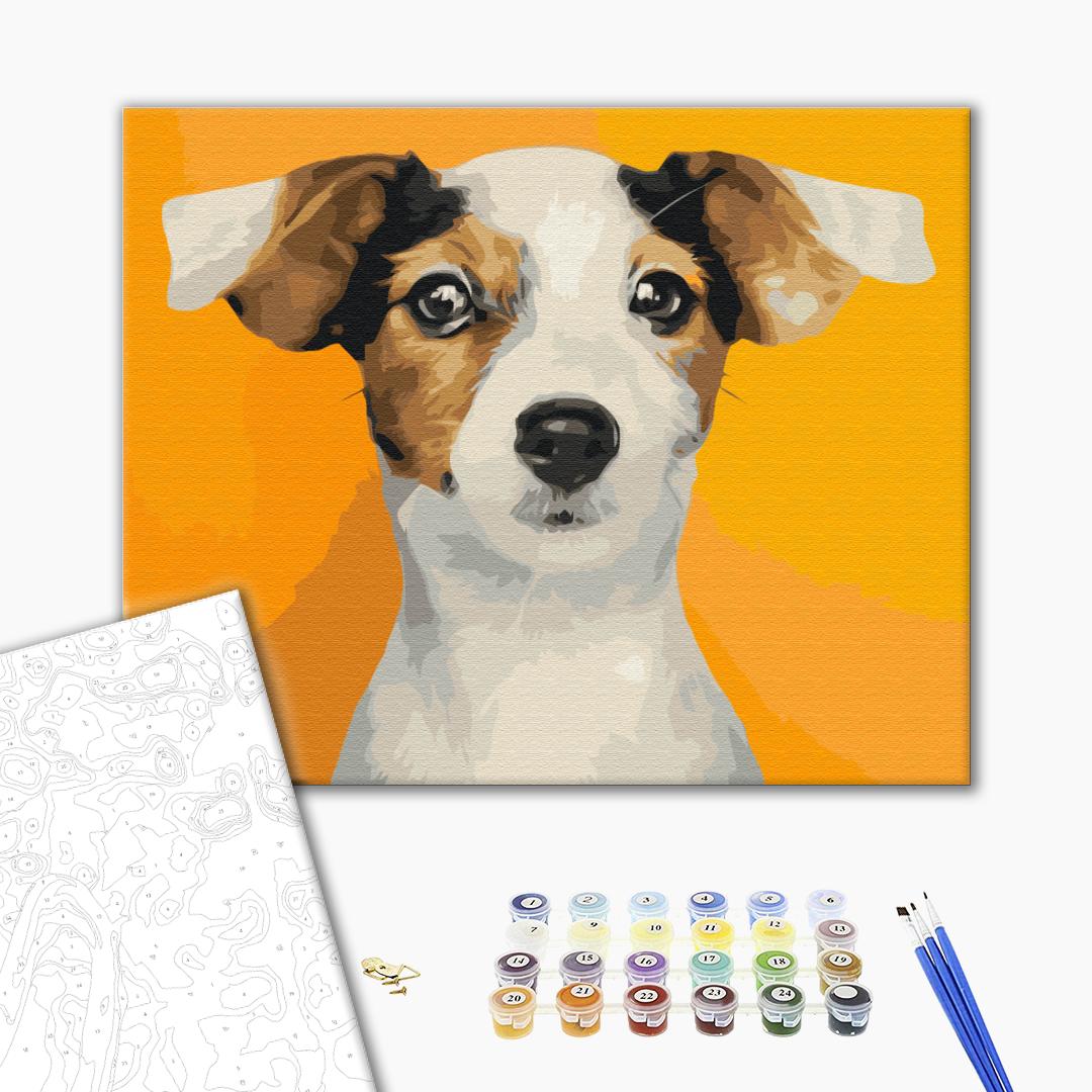 Painting by numbers Portrait of a beloved dog (BS52379)