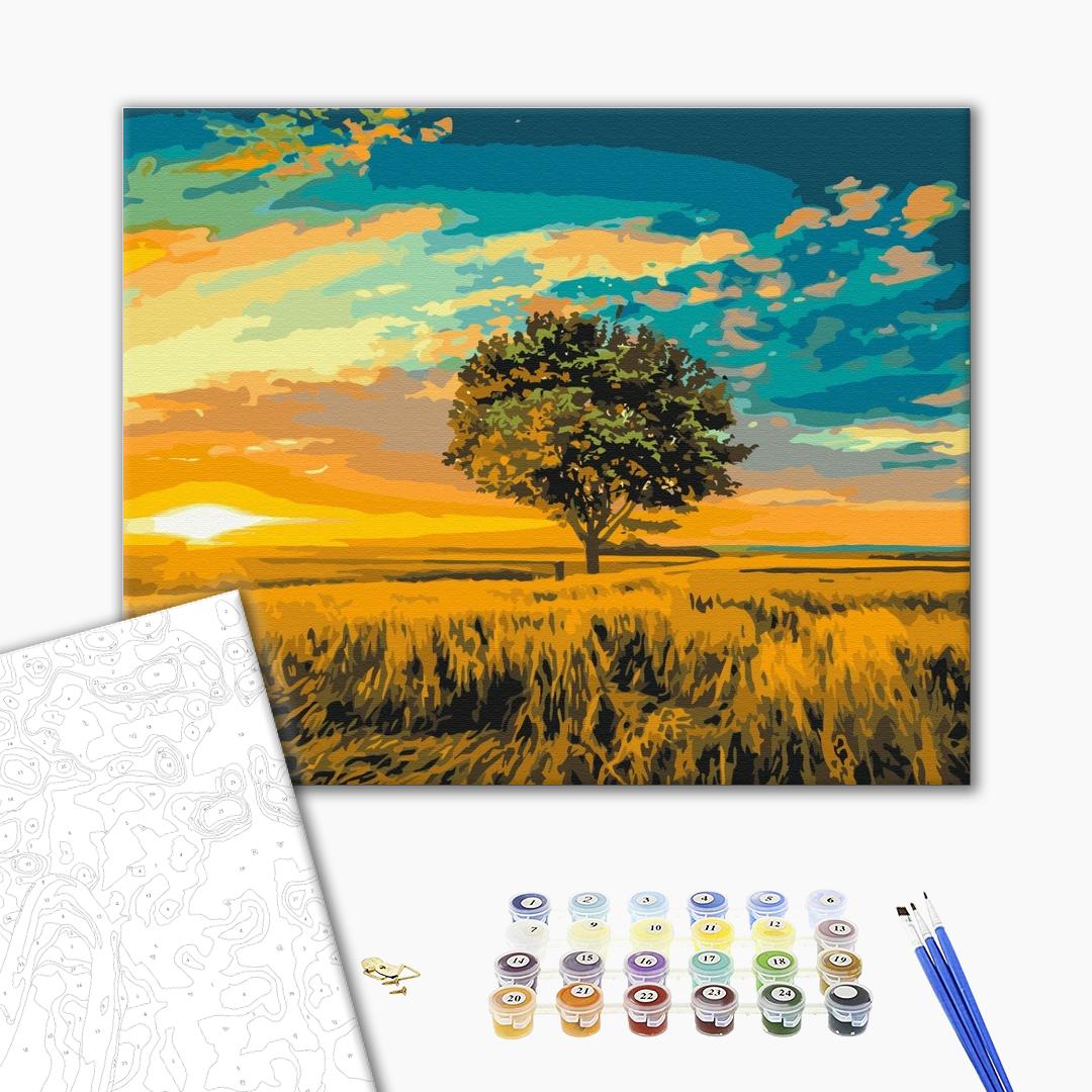 Painting by numbers Golden sunset (BS52578)