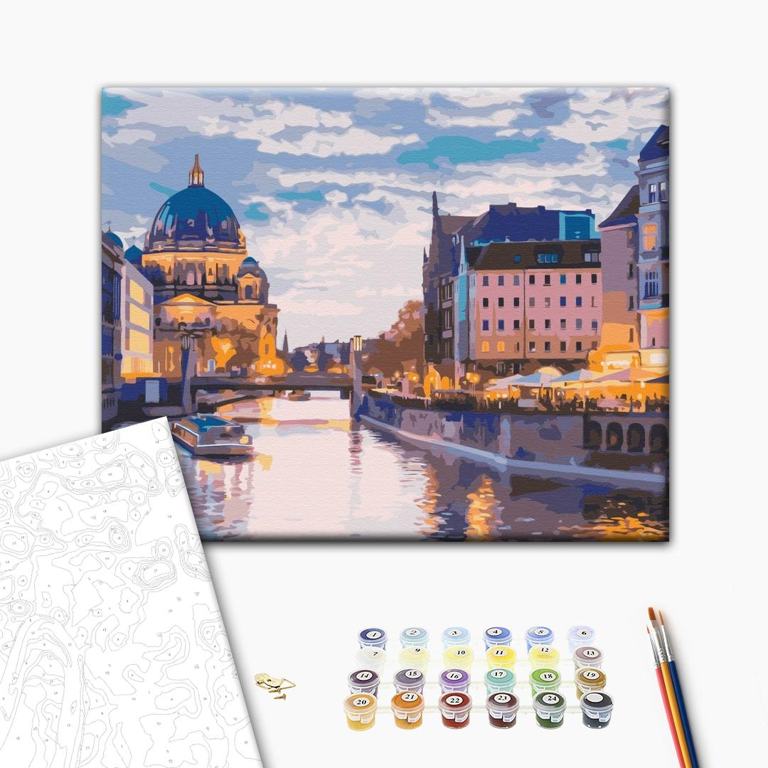 Painting by numbers Canals of the old city (BS52571)