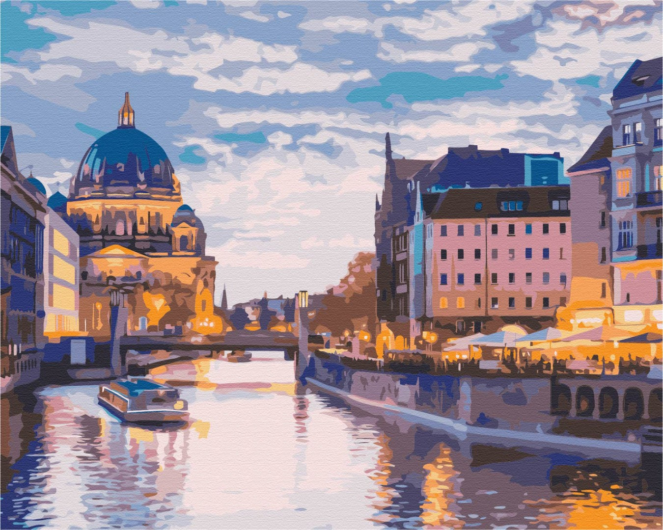 Painting by numbers Canals of the old city (BS52571)
