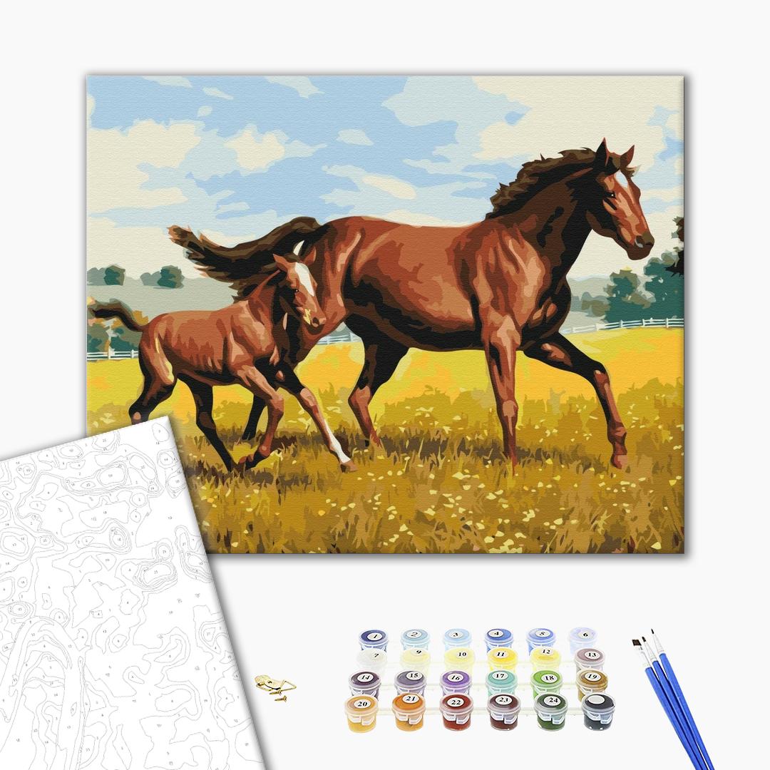 Painting by numbers Family gallop (BS52394)