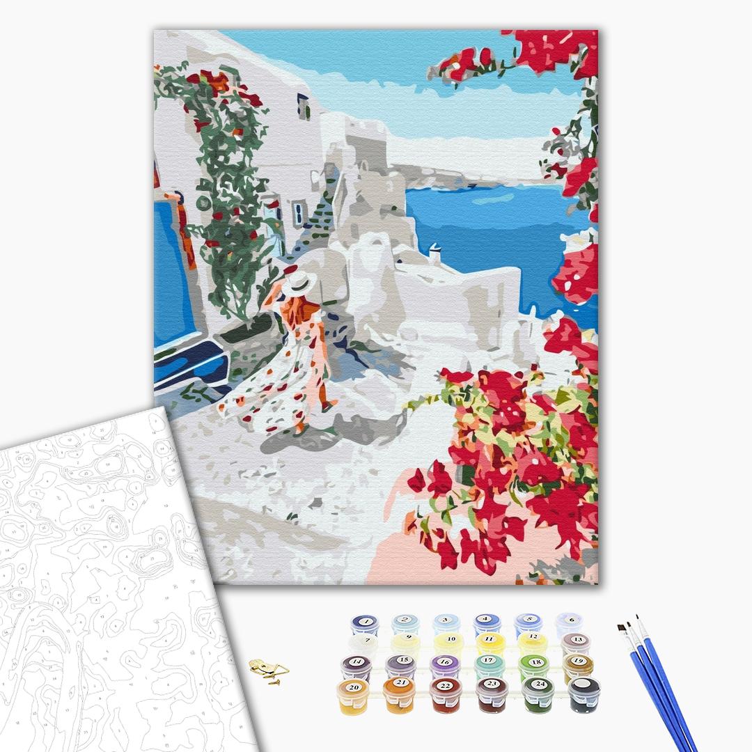 Painting by numbers Blooming Greece (BS34836)