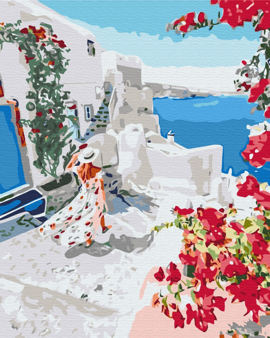 Painting by numbers Blooming Greece (BS34836)