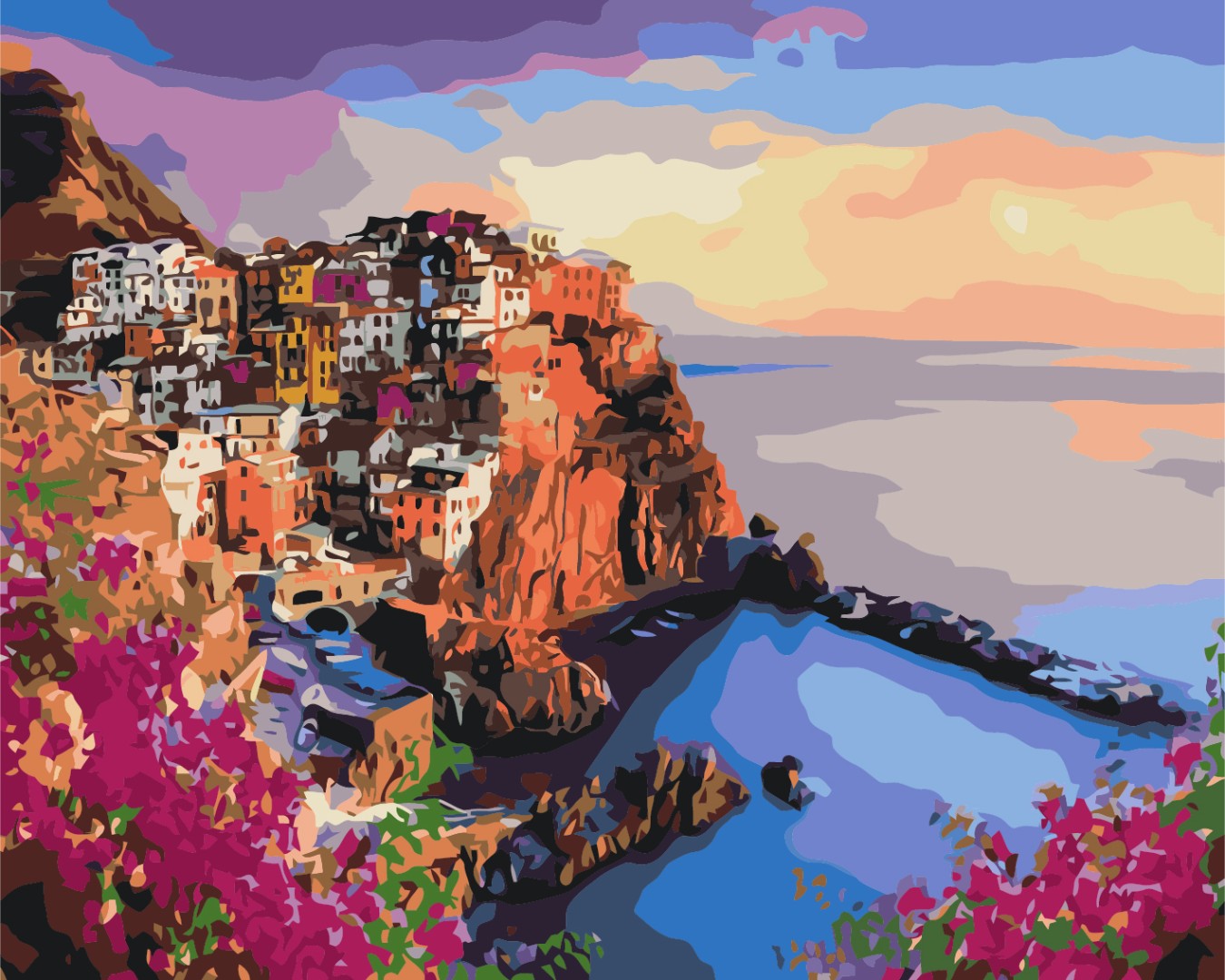 Painting by numbers Bright colors of Sicily (BS35801)