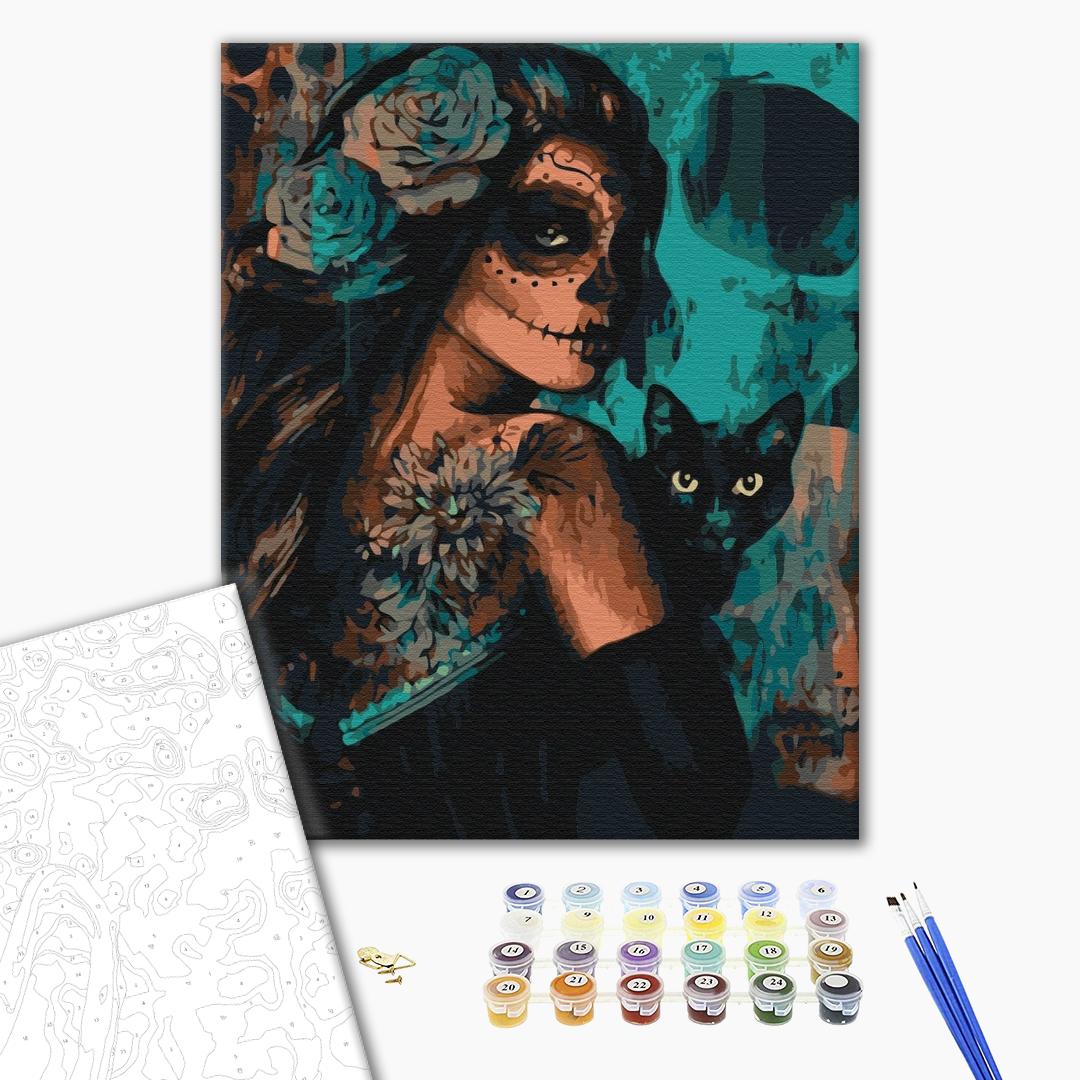 Painting by numbers Lady halloween (BS52659)