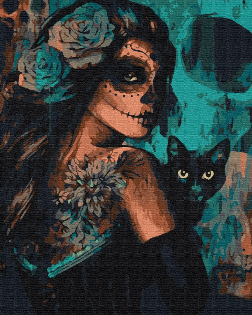 Painting by numbers Lady halloween (BS52659)