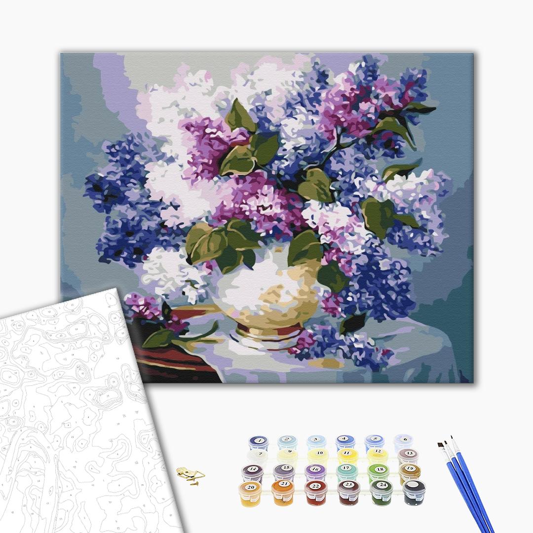Painting by numbers Lilac colors (BS52672)
