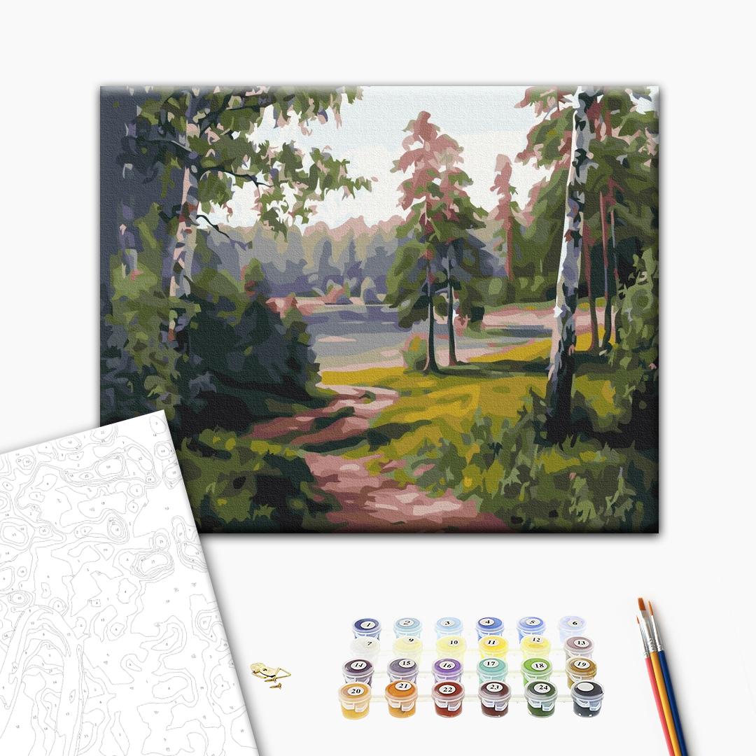 Painting by numbers Birch valley (BS52676)