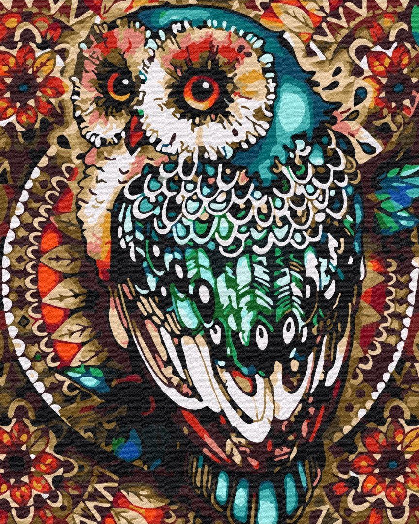 Painting by numbers Owl in color mosaic (BS52660)