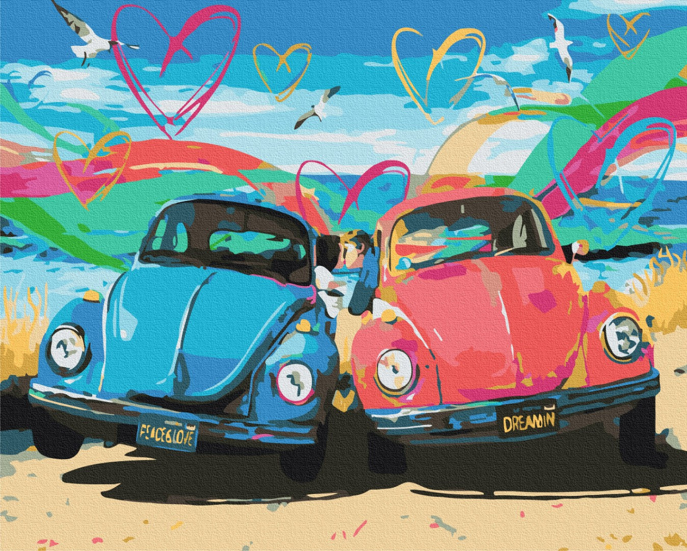 Painting by numbers Love on the road (BS52688)